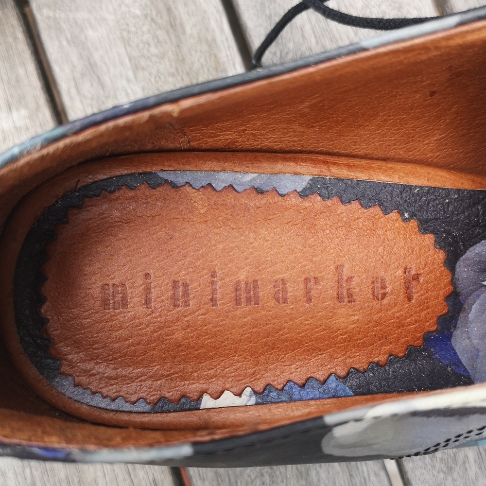 Minimarket flowered leather shoes - Picture 6 of 15